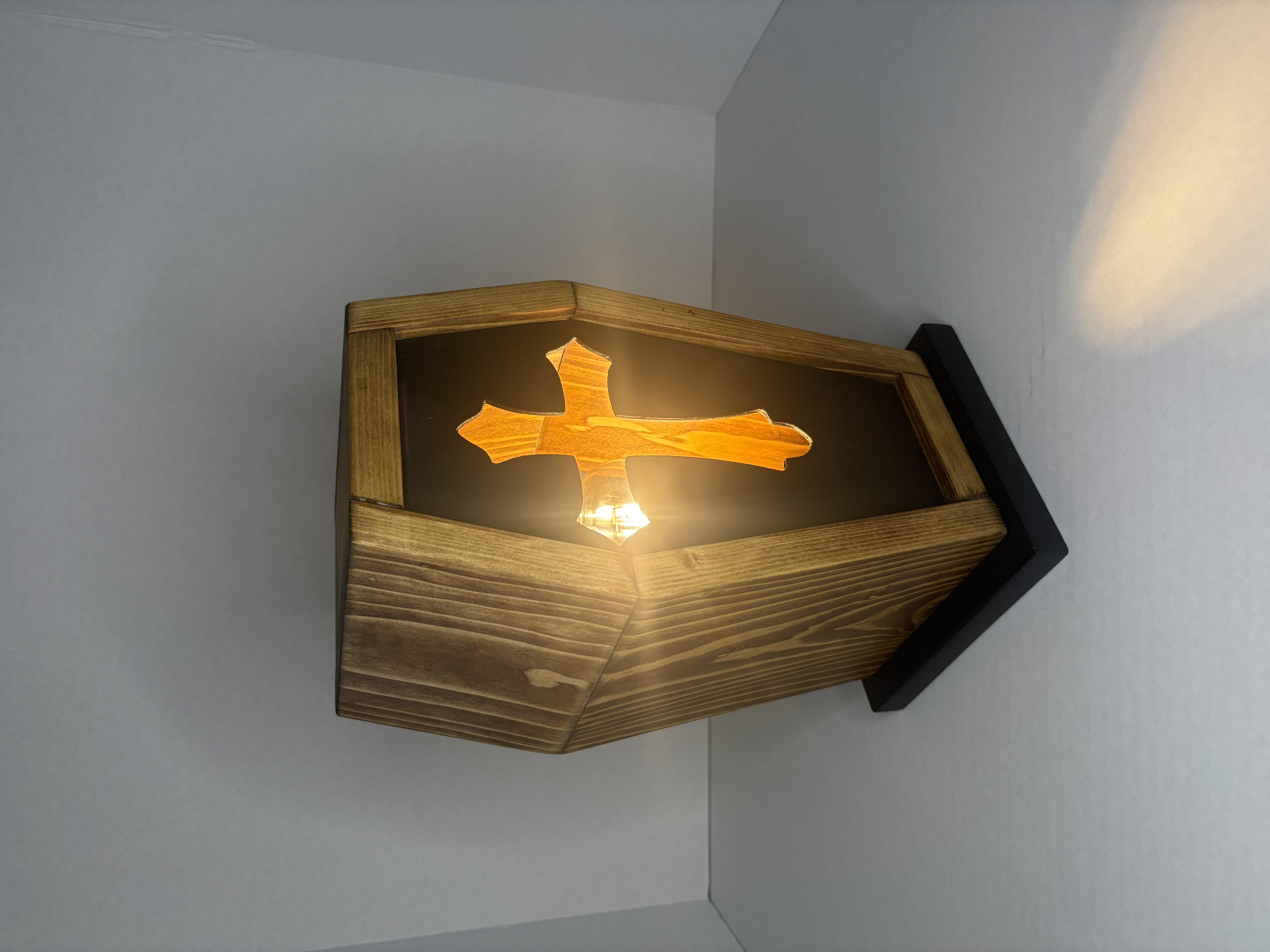 Cross Coffin Lamp by Wheelie Slow Customs